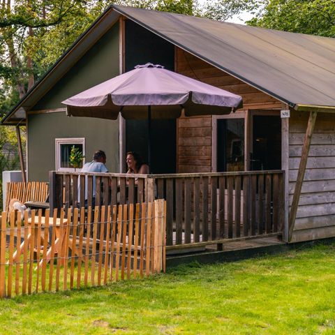 Canvas and wooden tent 6 persons - Glamping tent Dog Lodge