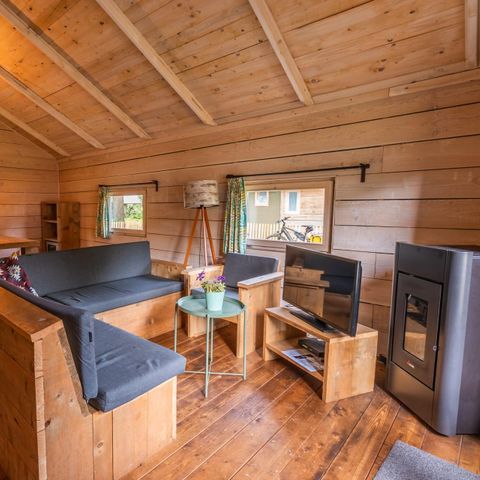 Canvas and wooden tent 6 persons - Glamping tent Dog Lodge