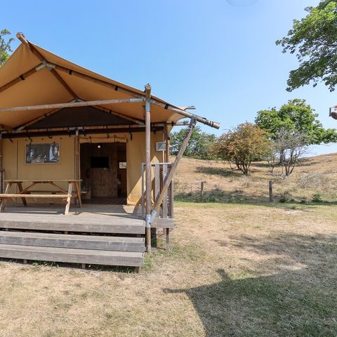 Canvas and wooden tent 6 persons - Safari tent