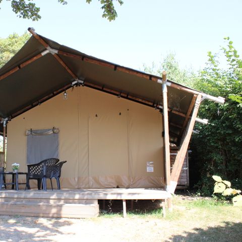 Canvas and wooden tent 6 persons - Comfort