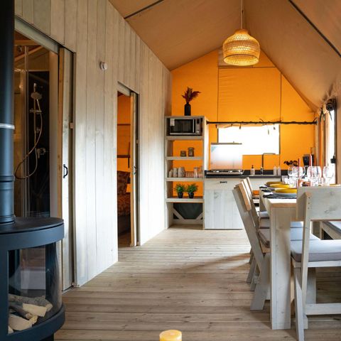 Canvas and wooden tent 8 persons - Ranger