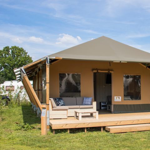 Canvas and wooden tent 6 persons - 4-6ST