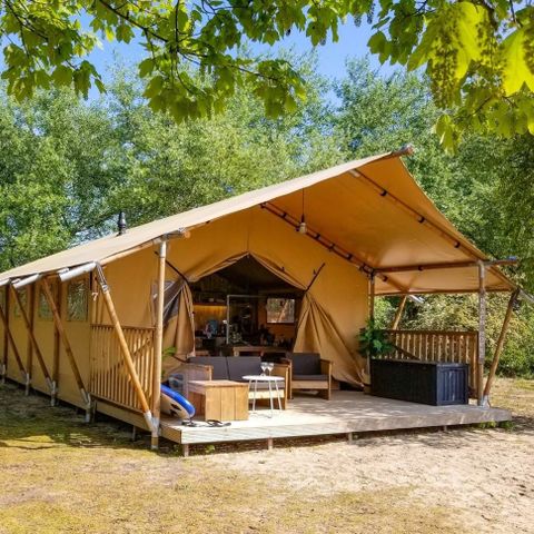 Canvas and wooden tent 6 persons - 6ST