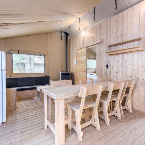 Canvas and wooden tent 6 persons - 6ST1