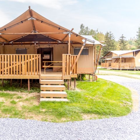 Canvas and wooden tent 6 persons - 6ST1