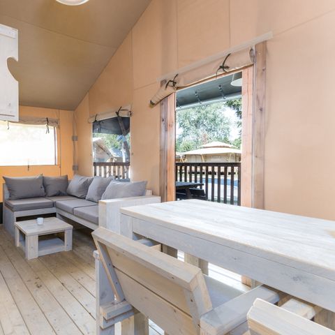 Canvas and wooden tent 6 persons - 4-6ST