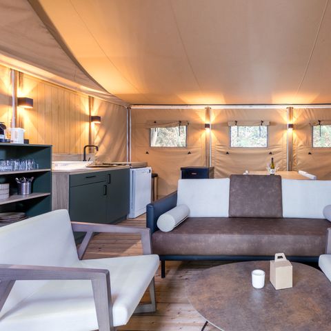 Canvas and wooden tent 4 persons - Glamping 4GT
