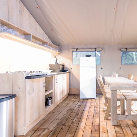 Canvas and wooden tent 6 persons - 6ST
