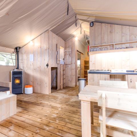 Canvas and wooden tent 6 persons - 6ST