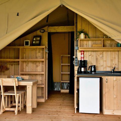 CANVAS AND WOOD TENT 4 people - Safari lodge 4 pers