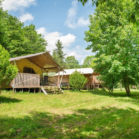 CANVAS AND WOOD TENT 6 people - Safari lodge 6 pers