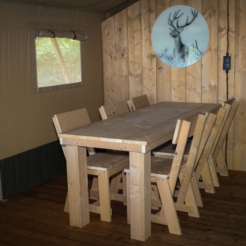 CANVAS AND WOOD TENT 6 people - Safari lodge 6 pers