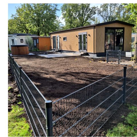 Lodge 4 persons - Aekinger: fenced garden and hot tub – no pets allowed