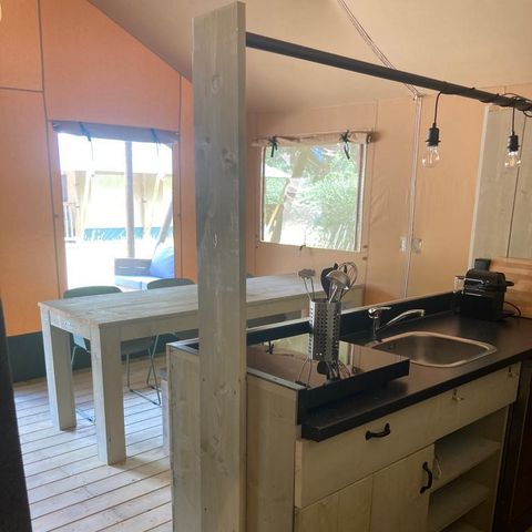 CANVAS AND WOOD TENT 6 people - Glamping Family