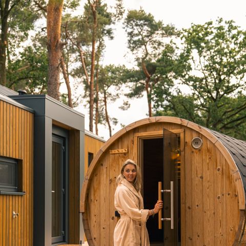 Lodge 6 persons - Forest lodge with hot tub & sauna