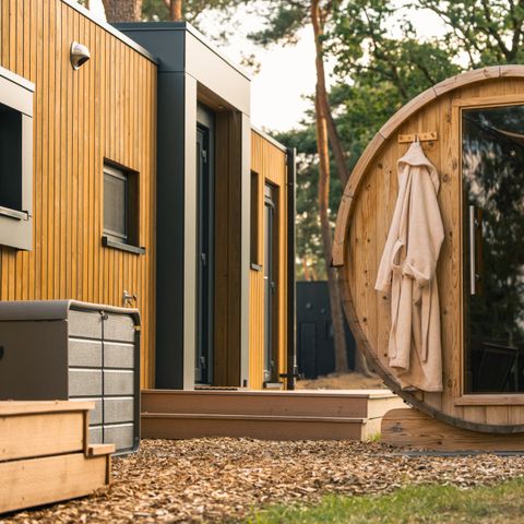 Lodge 2 persons - Forest lodge with hot tub & sauna