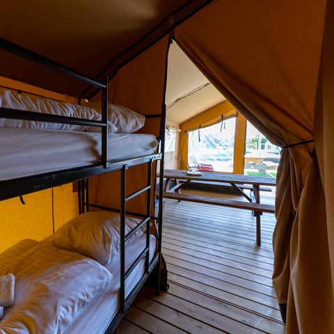 Canvas and wooden tent 4 persons - Heeg