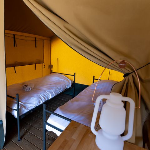 Canvas and wooden tent 4 persons - Heeg