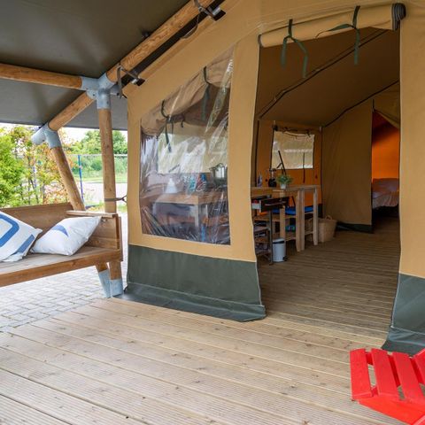 CANVAS AND WOOD TENT 4 people - Safari tent Heeg 4 persons