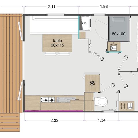 MOBILE HOME 4 people - Comfort 2 bedrooms