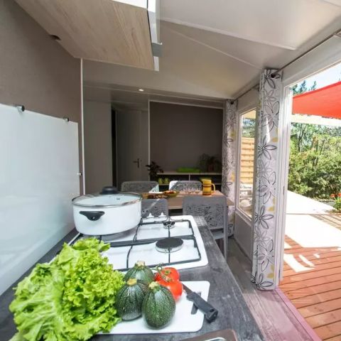 MOBILE HOME 6 people - Cottage Romarin 4 Rooms 6 People Air-conditioned Private Spa