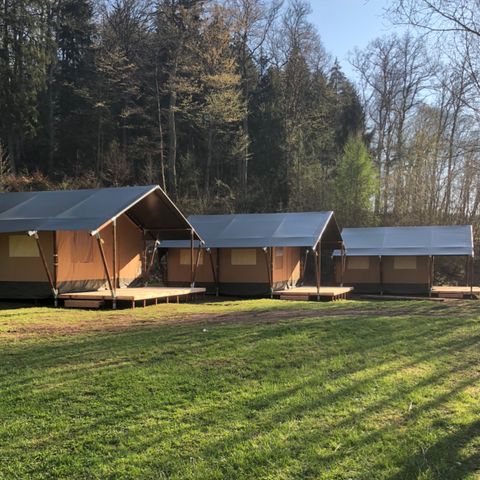 Canvas and wooden tent 6 persons