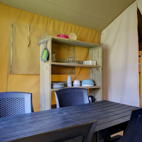 CANVAS AND WOOD TENT 6 people - Safari tent