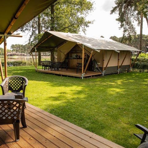 CANVAS AND WOOD TENT 4 people - Lake incl. sanitary facilities