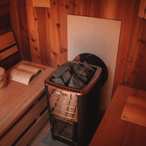 Canvas and wooden tent 6 persons - Sauna