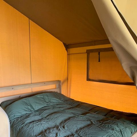 Canvas and wooden tent 6 persons