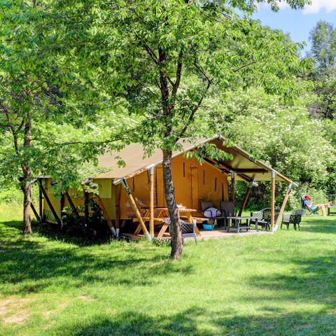 CANVAS AND WOOD TENT 5 people - Safari tent