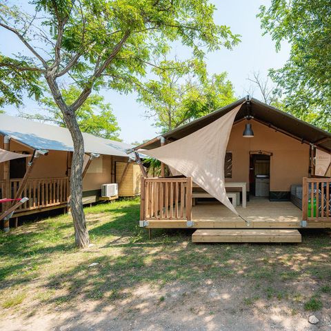 CANVAS AND WOOD TENT 5 people - Outback