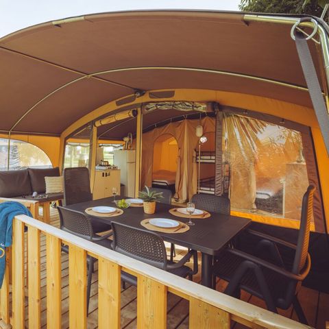 CANVAS AND WOOD TENT 6 people - Lodgetent Holiday