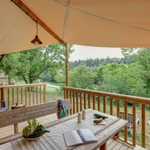 CANVAS AND WOOD TENT 5 people - Lodge Jungle 5p 2ch ***