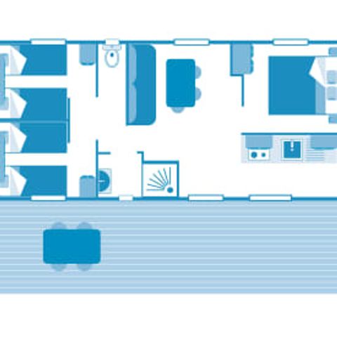 MOBILE HOME 6 people - Cottage 6p 3ch air conditioning ****