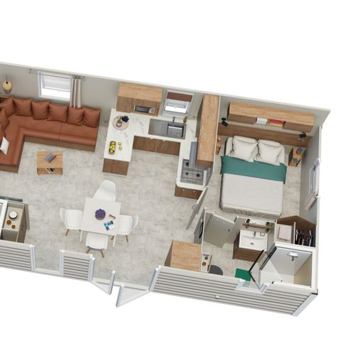 Bungalow 8 persons - Mobile home Violette