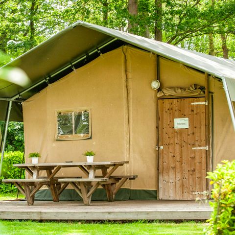 Canvas and wooden tent 5 persons