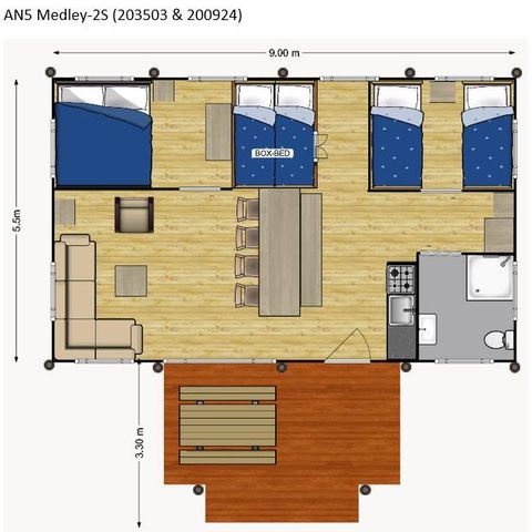 LODGE 6 people - Medley with hot tub