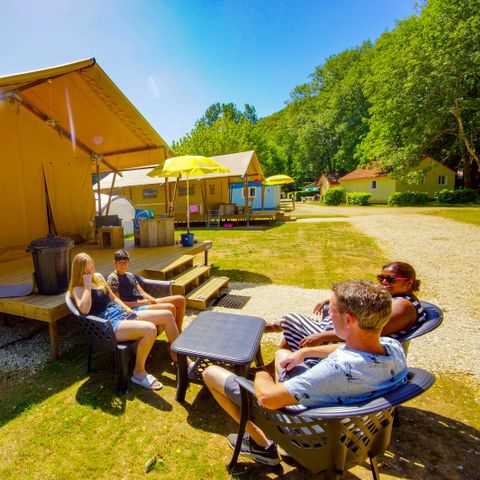 Canvas and wooden tent 6 persons - Lodgetent Bordeaux
