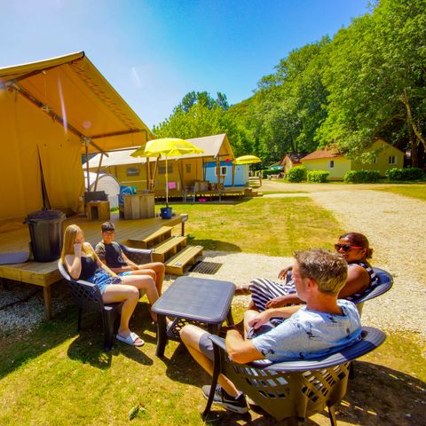 Canvas and wooden tent 6 persons - Lodgetent Bordeaux