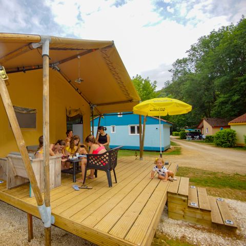Canvas and wooden tent 6 persons - Lodgetent Bordeaux