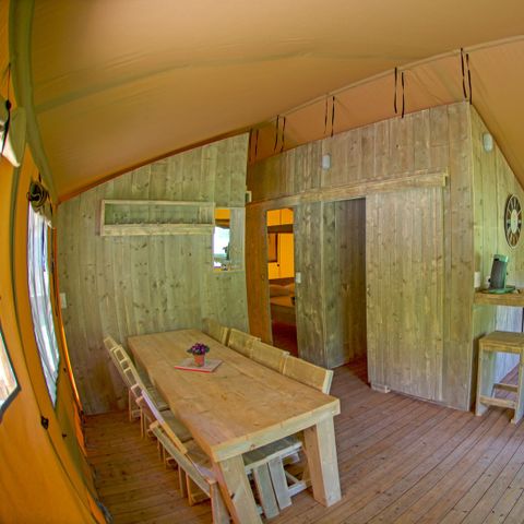 Canvas and wooden tent 8 persons - Lodgetent Brive