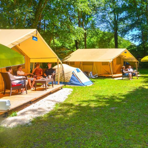 Canvas and wooden tent 8 persons - Lodgetent St. Emilion Deluxe