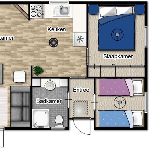 Bungalow 4 persons - Residence Vecht