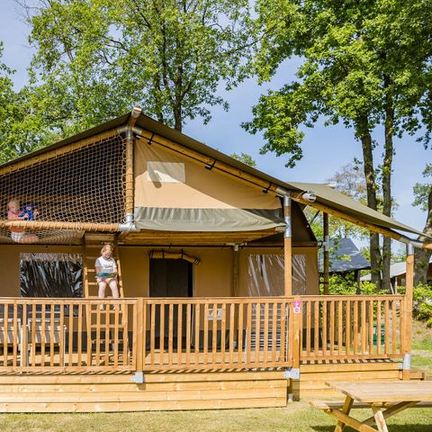Canvas and wooden tent 8 persons - Stuuflodge Deluxe