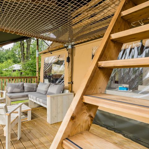 Canvas and wooden tent 8 persons - Stuuflodge Deluxe