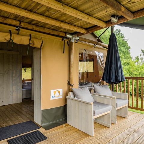 Canvas and wooden tent 8 persons - Stuuflodge Deluxe