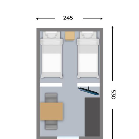 Tiny house 4 persons - Hiker's pod for 4 persons