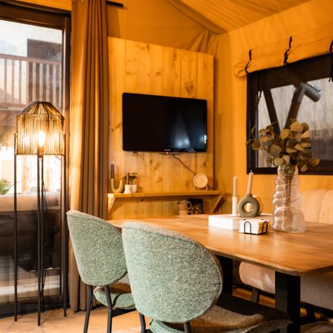 CANVAS AND WOOD TENT 6 people - Adventure lodge DeLuxe