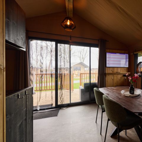 CANVAS AND WOOD TENT 6 people - Adventure lodge DeLuxe